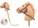 Cavallo Giocattolo Johntoy Con Suono - Costola Beige - 80 Cm