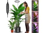 35-155Cm Pianta Lampada Led Spettro Completo, 160Leds Crescere Luce Pianta Luce, 1500Lm Lampada Di Crescita Per Le Piante Piante Indoor (Bianco+Bianco Caldo+Blu+Rosso)
