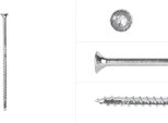 Viti Per Pannelli Truciolari Zincate 5 X 110 Mm Torx 25 A Filettatura Parziale - Confezione Da 200 Viti