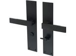 Maniglie Per Porte Lavuzo Trapini Nere - Accessori Per Porte Wc WC63 - Per Set