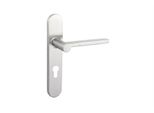 Maniglia Per Porta Lavuzo Caserta In Acciaio Inox Con Piastra Arrotondata PC72 - Per Set