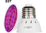 2Pcs Led Pianta Lampada E27 Piante Indoor Led Crescere Luce Crescere Lampade Per Serra Giardino Fiori Verdure Idroponica, 300Leds (228 Rosso, 72 Blu), 18W