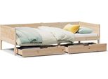 Vidaxl Letto Da Giorno Con Cassetti 80X200 Cm In Legno Di Pino Massiccio