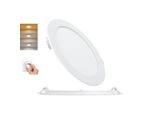 Braytron 12W Led Pannello Dimmerabile Faretto Da Incasso Faretto Da Soffitto Faretto Piatto IP40 Cct 3In1