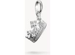 Ciondolo A Forma Di Corona Con Pietre Bianche, In Argento - Thomas Sabo Modello: CC1247-051-14