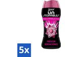 Lenor Unstoppables - Potenziatore Di Profumo - Sensazione Di Freschezza - 10 Lavaggi - Confezione Risparmio - 5 Pezzi