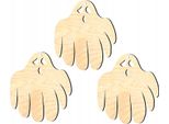 Ciondolo Decorativo In Legno Halloween H6 3 Pezzi.