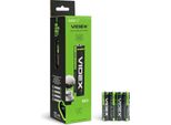 Batterie Alcaline Videx LR03/AAA, 4 X Confezione Da 15, Termoretraibili