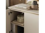 Vicco Credenza Linette, 80 X 70 Cm Con 4 Scomparti, Cachemire/Oro