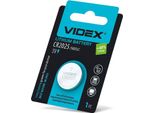 Batteria Al Litio Videx CR2025, 1 Pezzo, Blister