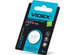 Batteria Al Litio Videx CR2016, 1 Pezzo, Blister