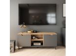 Vicco Mobile Tv Marelle, 150 X 60 Cm Con 2 Porte, Antracite/Artisan/Artigiano