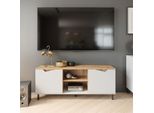 Vicco Mobile Tv Marelle, 150 X 60 Cm Con 2 Porte, Bianco/Artisan/Artigiano
