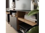 Vicco Credenza Marelle, 140 X 81.3 Cm Con 2 Porte, Antracite/Artisan