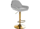 Sgabello Da Bar Con Parapolvere - Sgabello - Regolabile In Altezza Per Un Maggiore Comfort | Colore: Grigio