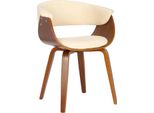 Sedia Da Pranzo Moderna - Sedia Da Cucina - Elevato Comfort Di Seduta E Design Elegante | Colore: Crema