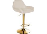 Sgabello Da Bar Con Parapolvere - Sgabello - Regolabile In Altezza Per Un Maggiore Comfort | Colore: Crema