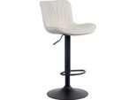 Sgabello Da Bar - Sgabello Da Passeggio - Elevato Comfort Di Seduta, Regolabile, Robusto Ed Elegante, Che Attira L'attenzione | Colore: Crema | Materiale: Morbido
