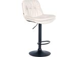 Sgabello Da Bar - Sgabello - Elevato Comfort Di Seduta - Facile Da Pulire - Moderno E Regolabile | Colore: Bianco | Materiale Telaio: Metallo Nero Opaco