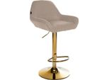Sgabello Da Bar Con Parapolvere - Sgabello - Regolabile In Altezza Per Un Maggiore Comfort | Colore: Taupe