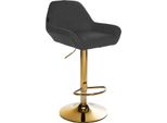 Sgabello Da Bar Con Parapolvere - Sgabello - Regolabile In Altezza Per Un Maggiore Comfort | Colore: Nero