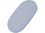 Lenzuolo Teso Blu Pastello - Coprimaterasso In Cotone - Oeko-Tex, Morbido E Resistente, 75 X 35 Cm