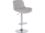 Sgabello Da Bar Moderno E Confortevole - Sgabello Da Bar - Elevato Comfort Di Seduta, Elegante Velluto O Tessuto Resistente | Colore: Grigio Chiaro, Materiale: Polvere