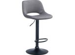 Sgabello Da Bar In Velluto - Sgabello Alto - Regolabile In Altezza E Girevole Per Un Maggiore Comfort | Colore: Grigio Scuro. Materiale Del Telaio: Metallo Nero Opaco