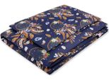 Set Lettino Per Neonati, Set Culla, Morbido, 100 % Cotone, 2 Pezzi, Blu Scuro, Oeko-Tex