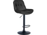 Sgabello Da Bar Pelle Artificiale - Sgabello - Elevato Comfort Di Seduta - Facile Da Pulire - Moderno E Regolabile | Colore: Nero | Materiale Telaio: Metallo Nero Opaco