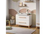 Vitalispa Fasciatoio Malia, 108 X 98 Cm Con 2 Cassetti, Bianco/Artisan/Artigiano