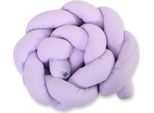 Paracolpi A Bottoni Intrecciati - Copertina Per Lettino - Cotone Extra Morbido, Migliore Ventilazione - Lavanda