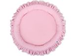 Nido Per Bebè Con Balza - Nido A Forma Di Stella - Bordo Rialzato Sicuro Per La Protezione - Rosa - Cotone