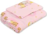 Set Culla 2 Pezzi - Capacità - Morbido E Modellabile - Riutilizzabile, Ideale Per La Culla/La Carrozzina, Orsacchiotti Rosa