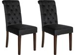 Set Di 2 Sedie Da Pranzo - Sedie Da Cucina - Comodo Schienale Alto