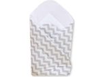 Babynest - Nido Per Bambini - Cotone Traspirante E Anallergico, Chevron Grigio, Con Chiusura In Velcro