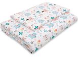 Set Di Biancheria Da Letto 2 Pezzi - Set Di Coperte Per Neonati - Hatbar E Morbido Cotone - 120 X 90 Cm - Orsacchiotti Blu