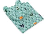 Set Culla 2 Pezzi - Set Culla - Testa Antiplacca, 100 % Cotone, Traspirante, Foresta Di Menta
