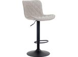 Sgabello Da Bar Con Schienale Alto - Esclusiva Sedia Da Giardino - Regolabile E Ruotabile A 360° | Colore: Taupe | Materiale: Polvere