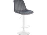 Sgabello Da Bar In Velluto - Sedia In Velluto - Comfort Ergonomico, Girevole A 360° - Struttura In Metallo
