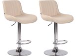 Set Di 2 Sgabelli Da Bar Moderni - Design Elegante - Pelle Finta, Regolabile In Altezza