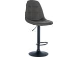 Sgabello Da Bar Grigio Scuro - Sgabello Alto - In Versione Comfort Regolabile In Altezza