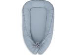 Lettiera Per Neonati, Bozzolo, Double-Face Comfort-Bellafurn Baby Blu Pastello, Cotone Oeko-Tex