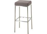 Sgabello Da Bar Con Seduta In Tessuto - Sgabello Alto - Rivestimento Di Facile Manutenzione, Capacità Di Carico 150 Kg