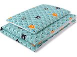 Set Di Lenzuola Per Neonati - Lettino - 100% Cotone, Delicato Sulla Pelle, 2 Pezzi, 120 X 90 Cm, Mint Forest