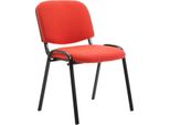 Confortevole Sedia Per Visitatori, Sedia Da Reception, Design Impilabile, Ideale Per L'ufficio E Le Conferenze. Colore: Rosso