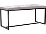 Panca Con Base Nera - Divano - Elevato Comfort Di Seduta | Colore: Bianco | Materiale: Pelle Finta