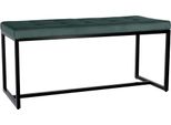 Panca Con Struttura Di Base Nera - Divano - Elevato Comfort Di Seduta | Colore: Verde | Materiale: Morbido