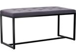 Panca Con Struttura Di Base Nera - Divano - Elevato Comfort Di Seduta | Colore: Grigio Scuro, Materiale: Polvere
