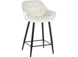Sgabello Da Bar Velvet - Sgabello - Elevato Comfort Di Seduta, Struttura Nera Opaca Con Elegante Rivestimento In Velluto
